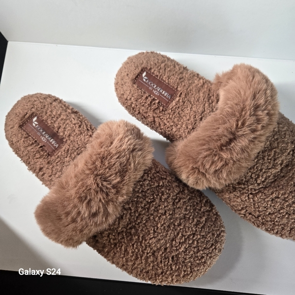 Koolaburra by Ugg Peachee Faux Shearling Slippers Brown Size 10 - Picture 4 of 14